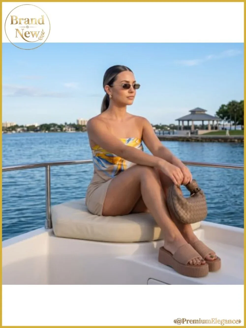 Raffia Platform Sandals with Cushioned Footbed Slip-On Open Toe